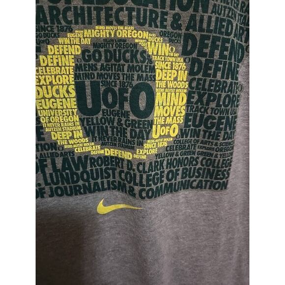 Nike University of Oregon Ducks NCAA Center Swoosh Short Sleeve T Shirt - Small - Picture 3 of 15